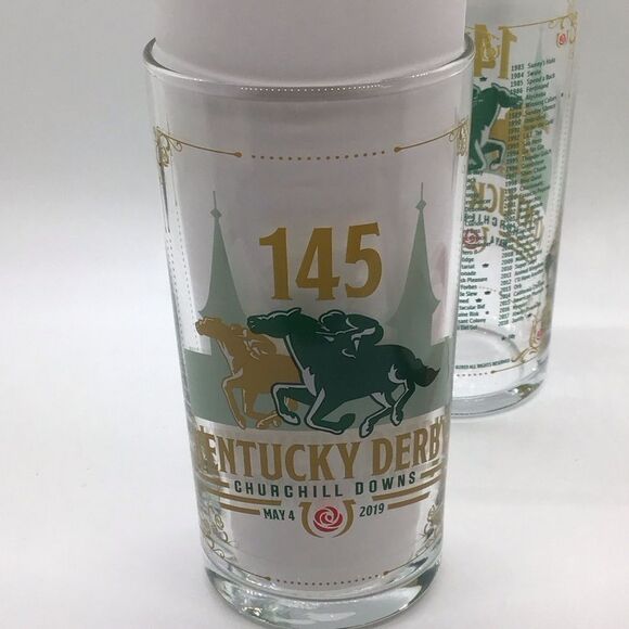 Set of two 145th Kentucky Derby Mint Julip Glasses - Picture 6 of 6